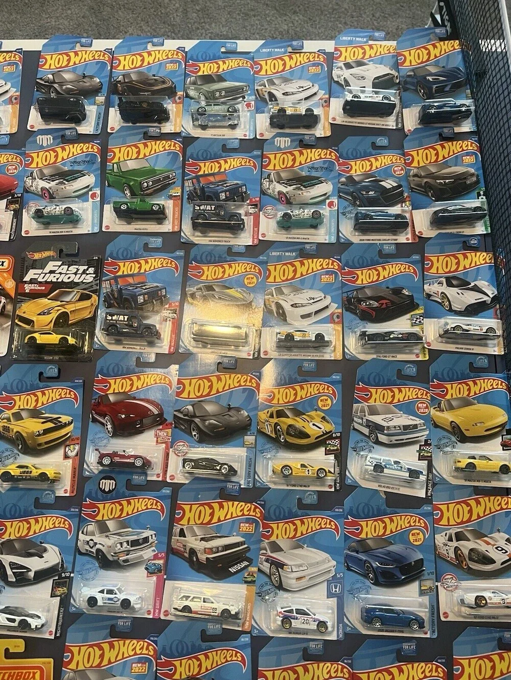 Hot Wheels 1:64 Car Lot Of 113 2020-2023 Unopened Carded Mainline Supercar JDM